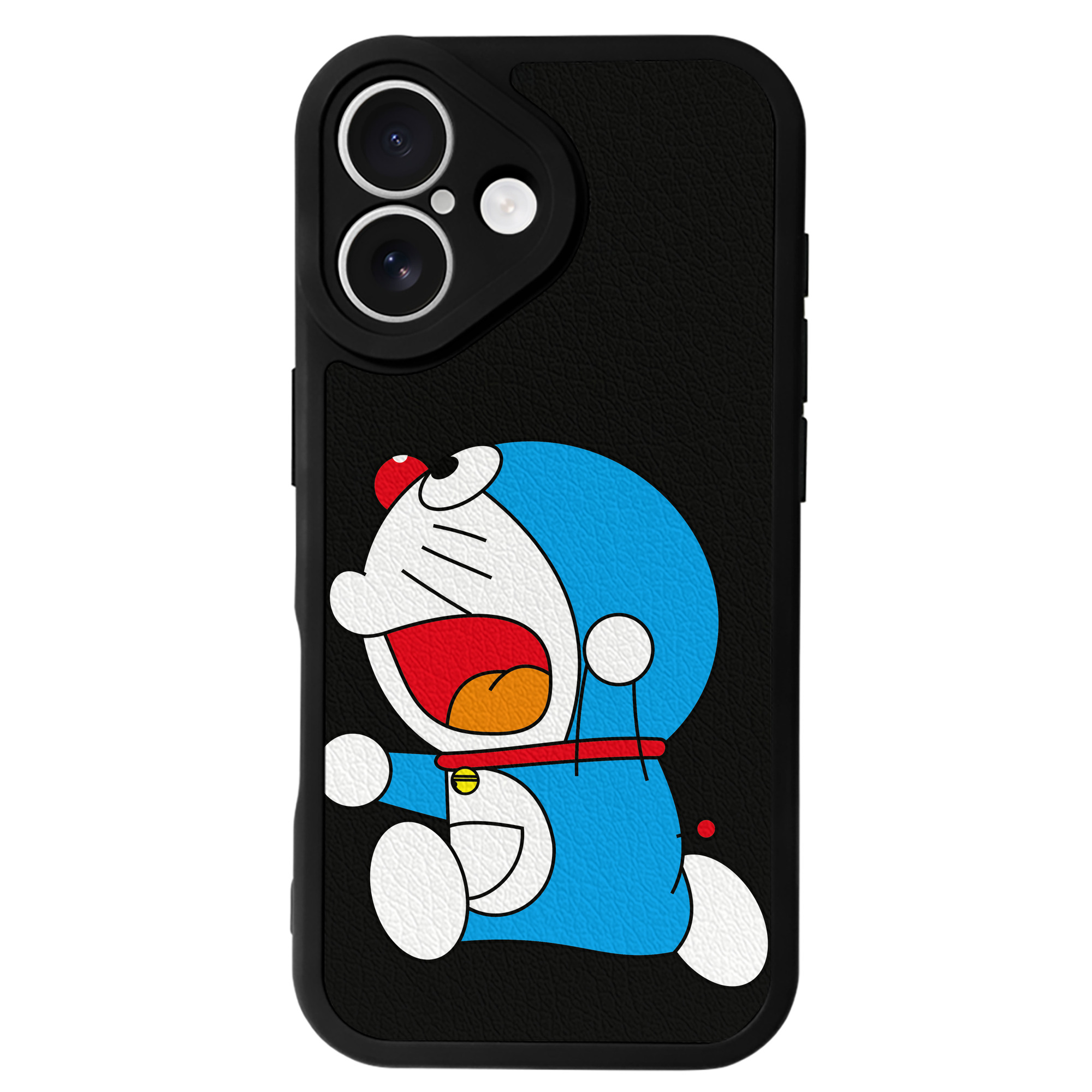 （画像用） ドラえもん Doraemon 【iPhone 16シリーズ対応】シリコンスマホケース（レザー調） 材質：シリコン